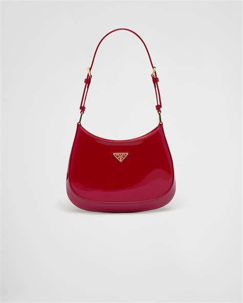 prada cleo patent leather bag red|Prada cleo bag used.